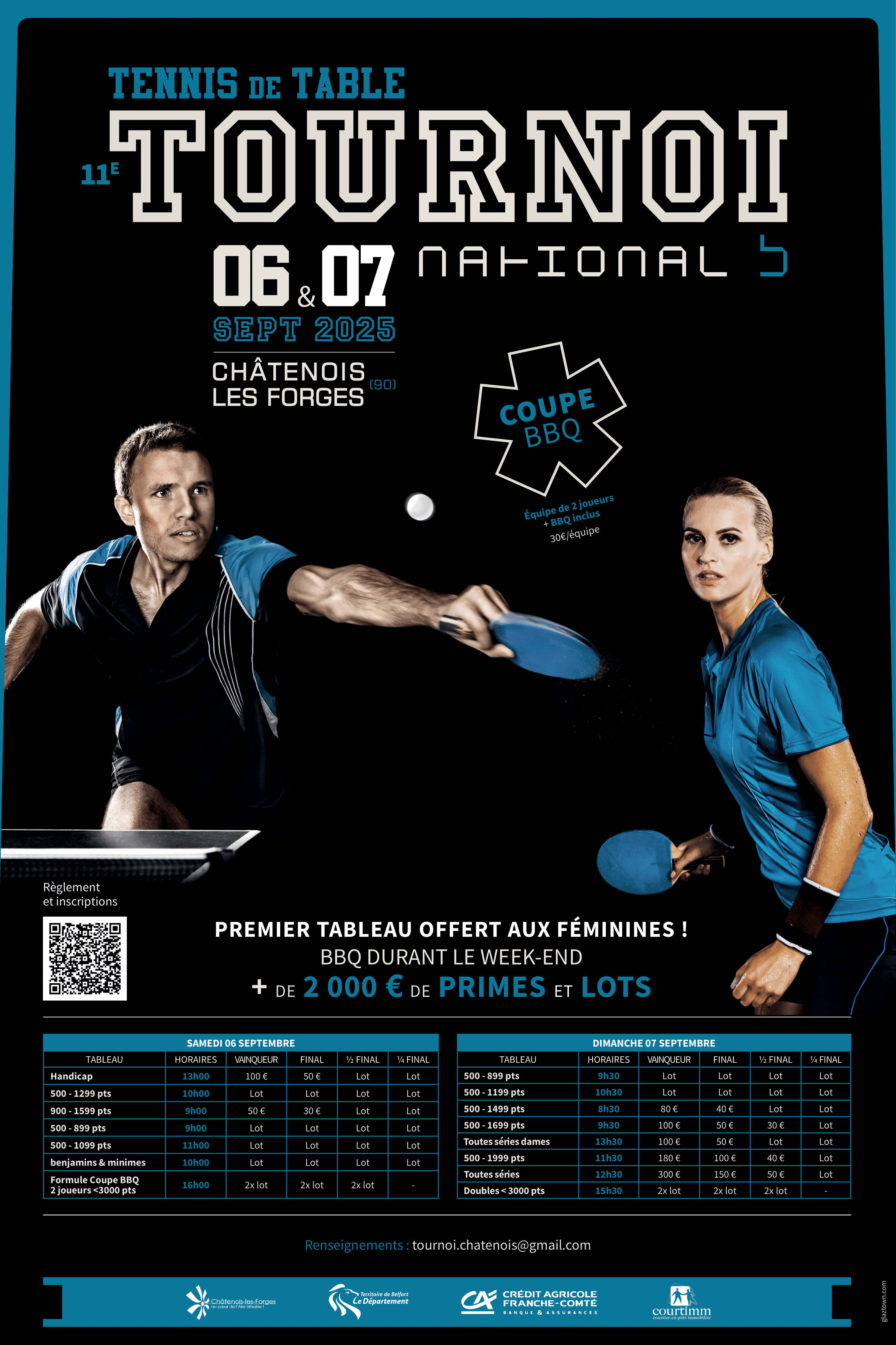 Affiche du tournoi 2025 de CLF